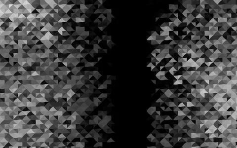 Dark Silver, Gray vector texture in triangular style. Stock Illustration