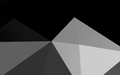 Dark Silver, Gray vector triangle mosaic cover. 스톡 일러스트