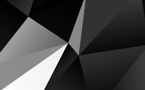 Dark Silver, Gray vector triangle mosaic cover. Stock Illustration