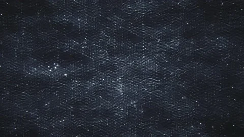 Dark Silver Wavy Horizontal Lines and Particles Stock Footage 152944389