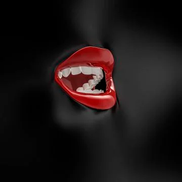 The dark singer Illustrazione stock