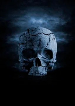 Dark skull Stock-Illustration