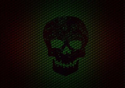 Dark skull Illustrazione stock