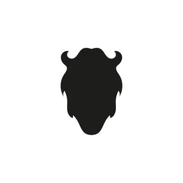 Dark Skull Logo template on white background Stock Illustration