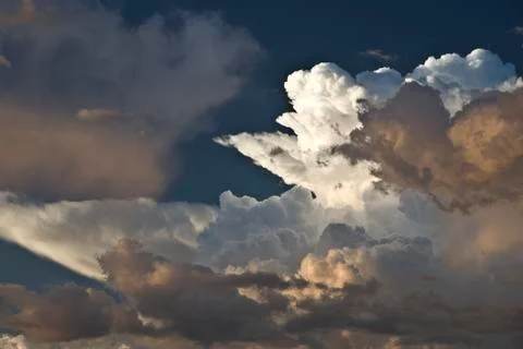 Dark sky and clouds Stock Photos