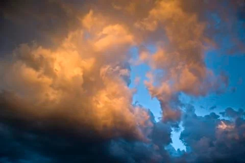 Dark sky and clouds Stock Photos