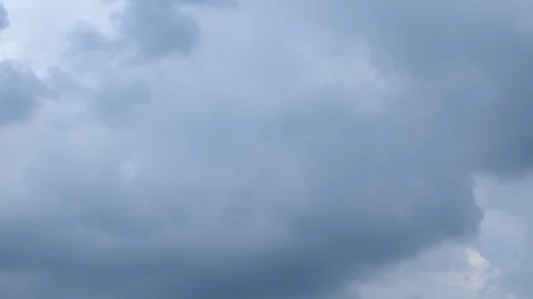 Dark sky and dark cloud landscape with time lapse. Stock Footage 98079528