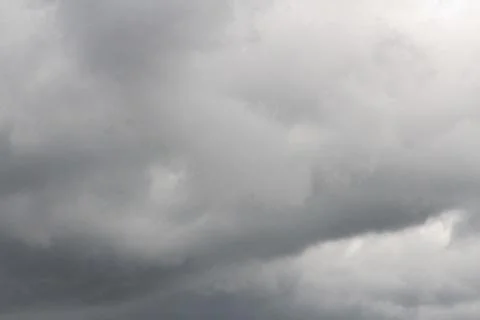 Dark sky and dramatic black cloud before rain. Foto stock