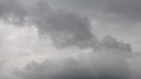 Dark sky and dramatic black cloud before rain. Stock Photos
