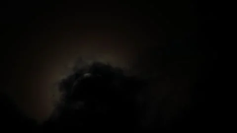 Dark sky and moon cloud Stock Footage 253535635