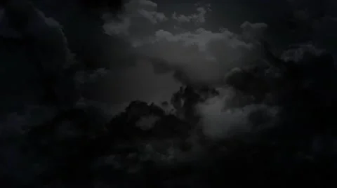 Dark sky and thunder Stock Footage 10678030