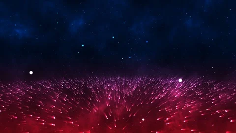 Dark Sky Clouds with particle background. Particles moving background Stock Footage 120334359