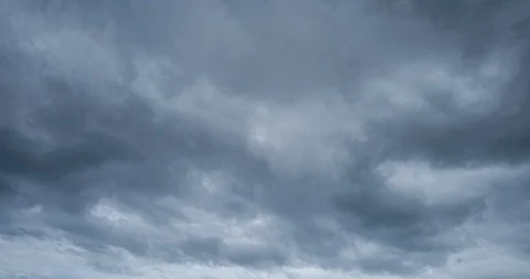 Dark sky clouds timelapse foreboding sinister gloom rainstorm hazy ominous rainy Stock Footage 125965605