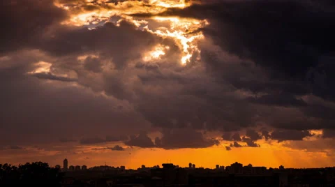 Dark Sky Video stock 44784076