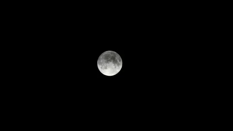 Dark sky with full moon and clouds Stock Footage 117929408