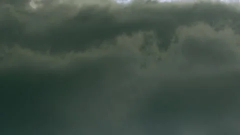 Dark Sky Gray Black Cloud Background Slow Motion TIMELAPSE Storm Tropical Sky, D Stock Footage 268251513