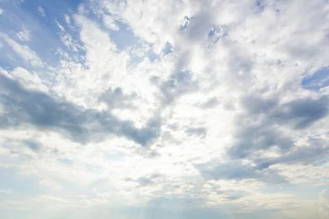 The dark sky with heavy clouds converging and a violent storm before the ra.. Stock Photos