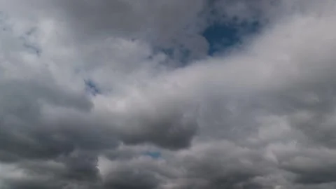 Dark Sky. Heavy Rain Concept. Natural Background Sky. Moving Clouds. From Bold Stock Footage 300704156