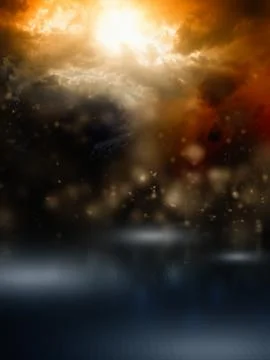 Dark sky Illustrazione stock
