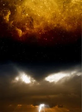 Dark sky Stock Illustration