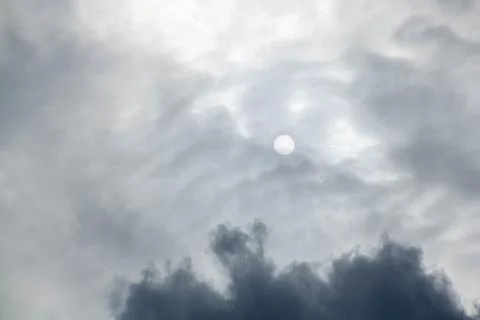 Dark sky before the rain Stock Photos