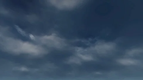 Dark sky soft white grey apocalyptic cinematic rain storm clouds seamless loop Stock Footage 108280012