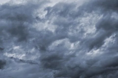 Dark sky with storm clouds Foto stock
