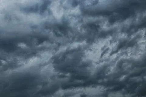 Dark sky with storm clouds Foto stock