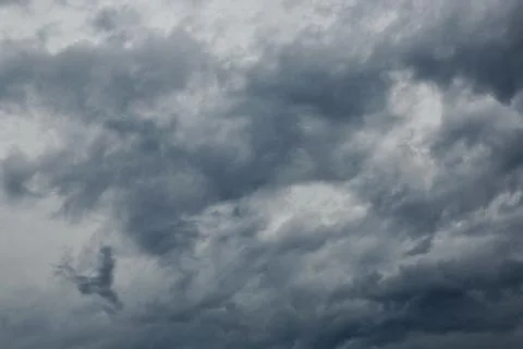 Dark sky with storm clouds Stock Photos