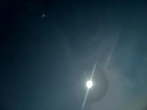 The dark sky with sunlight view Stock Photos