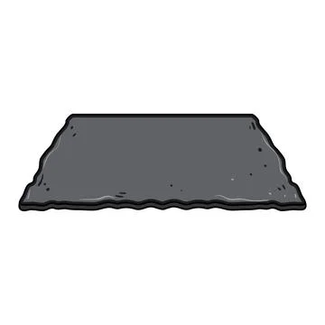 Dark slate stone slab plate flat surface Stock Illustration