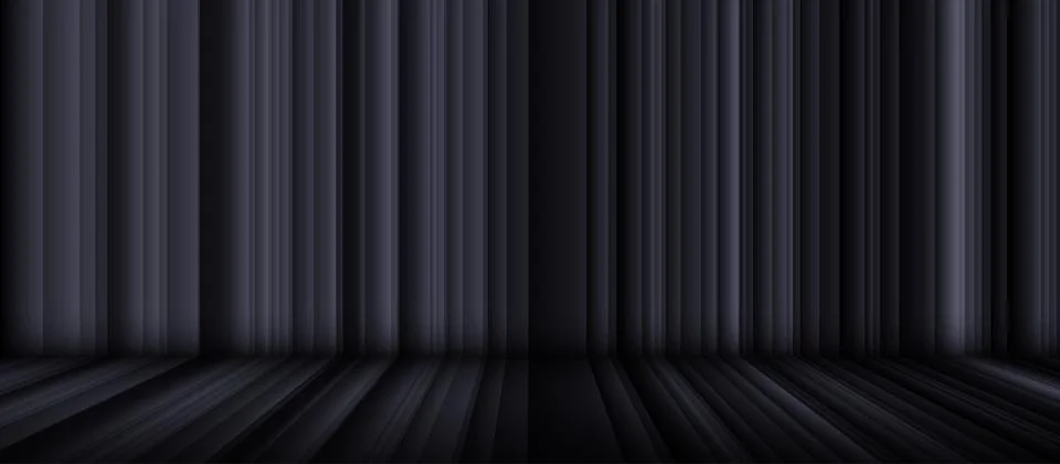 Dark sliding down stripe lines background. Product stand and presentation. Stock-Illustration