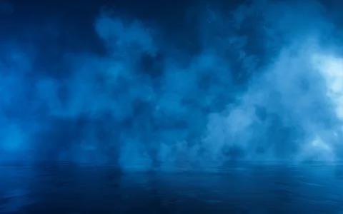 Dark smoke background, 3d rendering. Stock Illustration