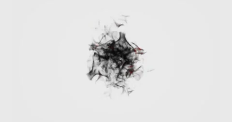 Dark smoke effect on black background Stock Footage 319394687