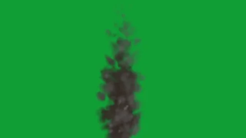Dark smoke effect on the green screen Stock Footage 117828222
