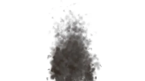 Dark smoke effect on the white background Stock Footage 121454768
