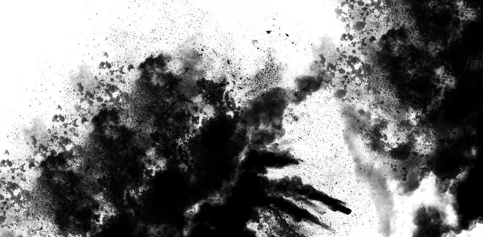 Dark Smoke Explosion Texture Background Stock Illustration