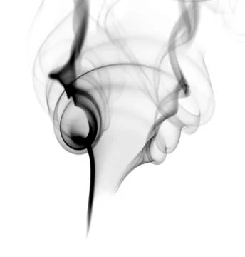 Dark smoke isolated Stock Photos