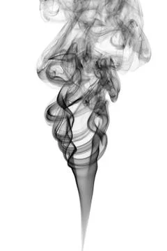 Dark smoke isolated Foto stock
