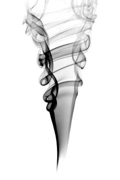 Dark smoke isolated Foto stock