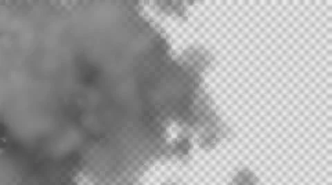 Dark Smoke (plus alpha channel) Stock Footage 60120213