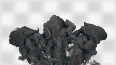 Dark Smoke Reveal Stock Footage 216693683