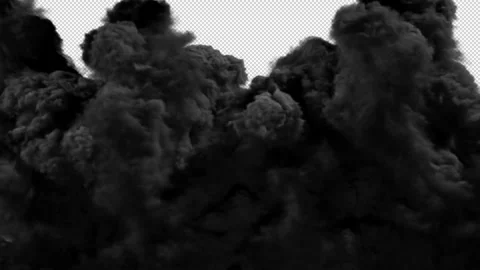 Dark Smoke Rising Stock Footage 340963188