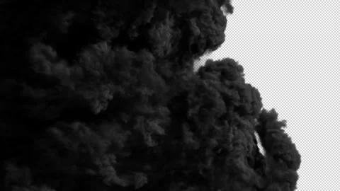 Dark Smoke Side Transition Stock Footage 340963392