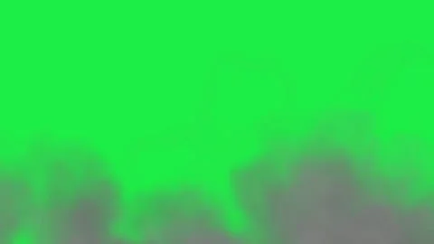 Dark Smoke Spread Out Mist Effect Animation Isolated On Green Screen Video stock 303390680