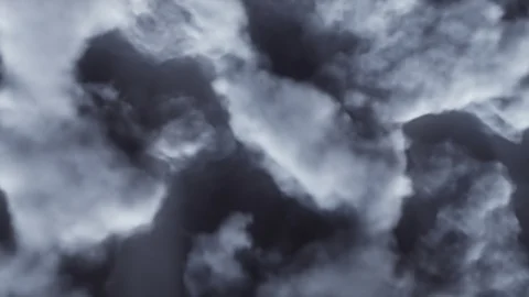 Dark Smoke stormy Cloud Time lapse Loop Top view Video stock 124219045