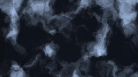 Dark smoke with swirling patterns in a dense cloud Stock Footage 338004306