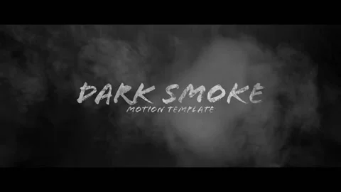 Dark Smoke Title Stock After Effects