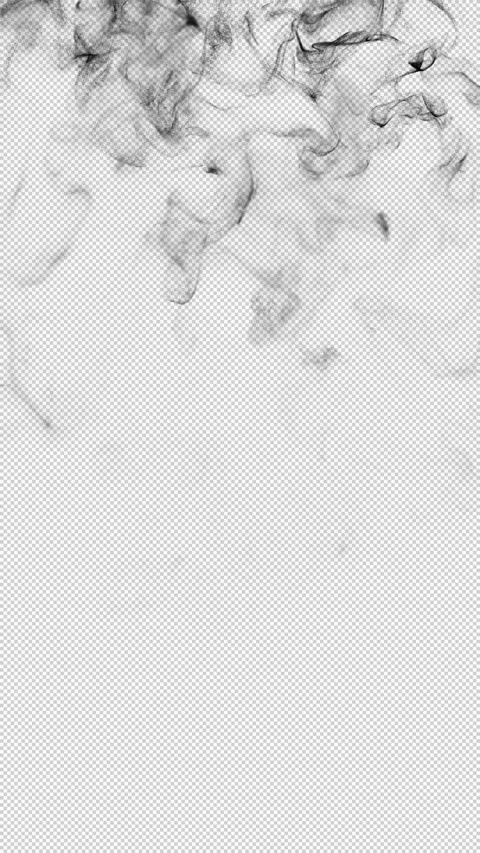 Dark Smoke Wave Isolated With Alpha Channel Stock-Footage 344973967