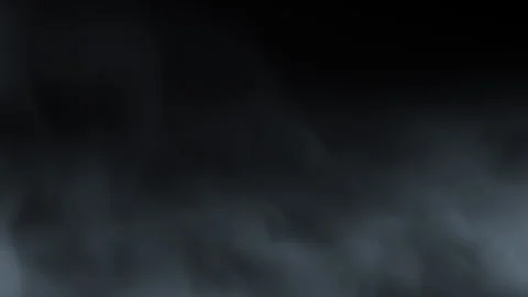 Dark, smooth gradient background with misty smoke rising, creating an Stock Footage 289133558